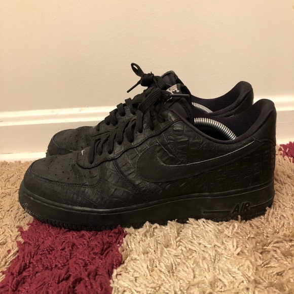 nike air force 1 black croc